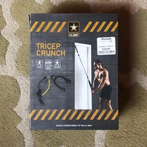 Tricep crunch resistant workout band